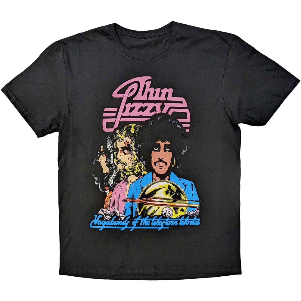 Thin Lizzy - Vagabonds Of The Western World Tracklist Heren Tshirt - Zwart